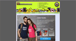 Desktop Screenshot of glowshirts.eu